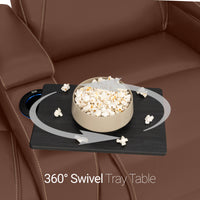 Paladin Italian Leather Heat & Massage Home Theater Seating