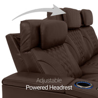 Armada LT HeatZeroᵀᴹ Italian Leather Home Theater Sofa