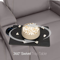 Paladin Italian Leather Heat & Massage Home Theater Seating