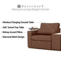 Diamante Modular Home Theater Sofa Console Table
