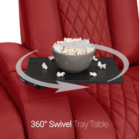 Diamante Chaise CoolZeroᵀᴹ Italian Leather Home Theater Seating
