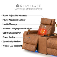 Luminis LT HeatZeroᵀᴹ Console Table Home Theater Seating