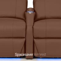 Sienna Italian Leather Spacesaver Home Theater Seating