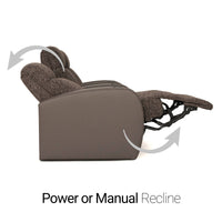 Rialto Italian Leather & Fabric Home Theater Seating