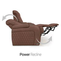 Diamante Chaise CoolZeroᵀᴹ Italian Leather Home Theater Seating