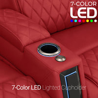 Apex Chaise CoolZeroᵀᴹ Italian Leather Home Theater Seating