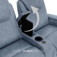 Paladin Italian Leather Heat & Massage Home Theater Seating