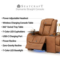 Seatcraft Diamante CoolZeroᵀᴹ Table Console Home Theater Seating