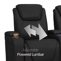 Equinox Chaise CoolZeroᵀᴹ Italian Leather Home Theater Seating