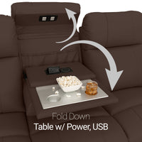 Seatcraft Octavius Big & Tall Home Theater Sofa & Loveseat