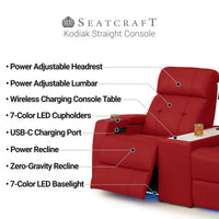 Seatcraft Kodiak CoolZeroᵀᴹ Table Console Home Theater Seating