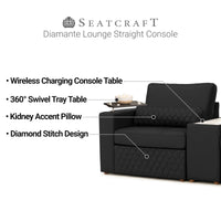 Diamante Modular Home Theater Sofa Console Table