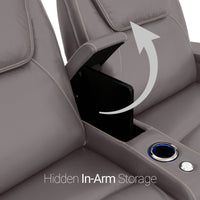 Pantheon Italian Leather Big & Tall Home Theater Seating