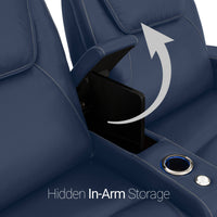 Pantheon Italian Leather Big & Tall Home Theater Seating