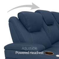 Seatcraft Vienna Sofa & Loveseat Italian Leather, Powered Headrest & Lumbar, Power Recline