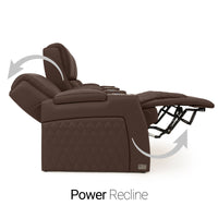 Apex CoolZeroᵀᴹ Wedge Console Italian Leather Home Theater Seats