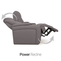 Seatcraft Vienna Sofa & Loveseat Italian Leather, Powered Headrest & Lumbar, Power Recline