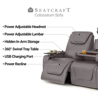 Seatcraft Colosseum Big & Tall Home Theater Sofa