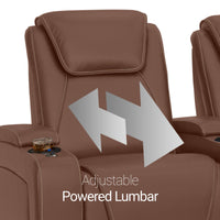 Paladin Italian Leather Heat & Massage Home Theater Seating