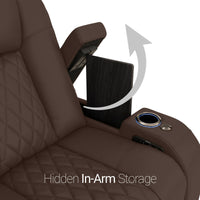 Diamante CoolZeroᵀᴹ Italian Leather BACKROW Theater Seating®