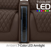 Apex Chaise CoolZeroᵀᴹ Italian Leather Home Theater Seating