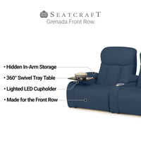 Grenada Italian Leather FRONTROW Theater Seating® Home Theater Seating