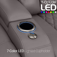 Diamante Italian Leather Zero Gravity Home Theater Seating
