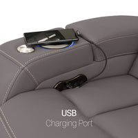 Seatcraft Republic Sofa & Loveseat Italian Leather, Powered Headrest, Power Recline
