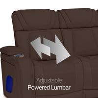 Endeavour HeatZeroᵀᴹ Italian Leather Home Theater Loveseat