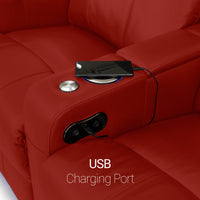 Venetian Italian Leather Home Theater Seating