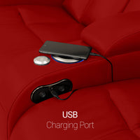 Grenada Italian Leather Home Theater Seating