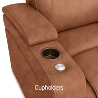 Seatcraft Vienna Sofa & Loveseat Italian Leather, Powered Headrest & Lumbar, Power Recline