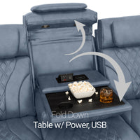 Armada LT HeatZeroᵀᴹ Italian Leather Home Theater Sofa