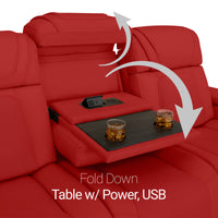 Endeavour HeatZeroᵀᴹ Italian Leather Home Theater Sofa