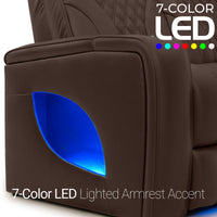 Armada LT HeatZeroᵀᴹ Italian Leather Home Theater Sofa