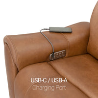 Trivanta HeatZeroᵀᴹ Italian Leather Home Theater Sofa