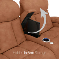 Grenada Italian Leather FRONTROW Theater Seating® Home Theater Seating