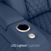 Seatcraft Anthem Sofa Italian Leather, Powered Headrest, Power Recline