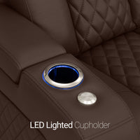 Seatcraft Anthem Sofa & Loveseat Italian Leather, Powered Headrest, Power Recline