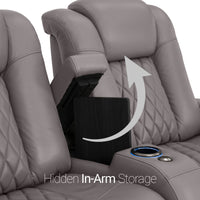 Diamante Italian Leather Zero Gravity Home Theater Seating