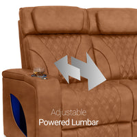 Armada LT HeatZeroᵀᴹ Italian Leather Home Theater Sofa