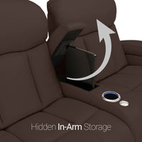 Grenada Italian Leather FRONTROW Theater Seating® Home Theater Seating