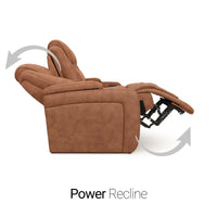 Seatcraft Vienna Sofa & Loveseat Italian Leather, Powered Headrest & Lumbar, Power Recline