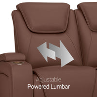 Seatcraft Vienna Sofa & Loveseat Italian Leather, Powered Headrest & Lumbar, Power Recline