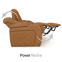 Diamante Italian Leather Zero Gravity Home Theater Seating