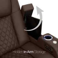 Seatcraft Anthem Sofa & Loveseat Italian Leather, Powered Headrest, Power Recline