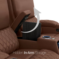 Apex CoolZeroᵀᴹ Console Table Italian Leather Home Theater Seats