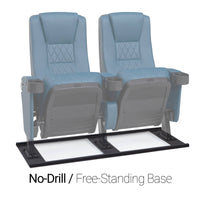 Seatcraft Madrigal Blue Free-Standing Base Movie Theater Seats