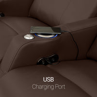 Sienna Leather Gel Spacesaver Home Theater Seating