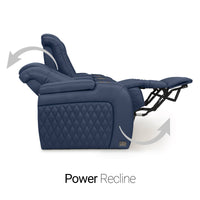 Diamante Chaise CoolZeroᵀᴹ Italian Leather Home Theater Seating